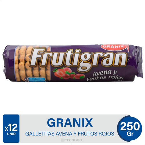 Galletitas Frutigran Avena Frutos Rojos Granix X12 01mercado