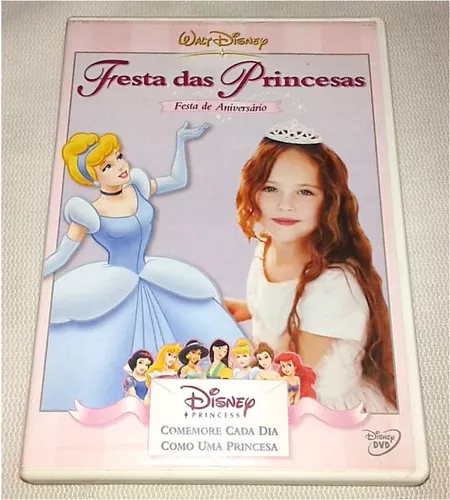 Dvd Festa Das Princesas Disney - Jogos Especiais Aniversário