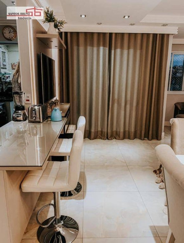 Imagem 5 de 23 de Oportunidade! Maravilhoso Apartamento Todo Mobiliado De 66m² 03 Dormitórios 01 Suíte Sacada E 02 Vagas De Garagem No Bairro Do Limão - Ap3716