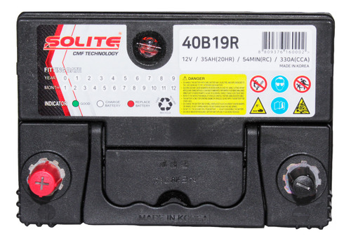 Bateria Kia Morning 1100 Epsilon G4hg L4 Mpi Sohc 1.1 2005