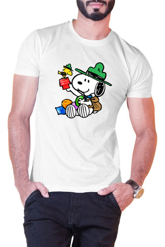 Playera Snoopy Personalizada Personaje Con Woodstock Amigo