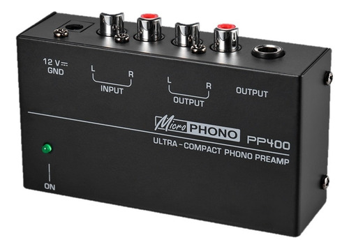 Behringer Pp400 Preamplificador Phono Ultra Compacto