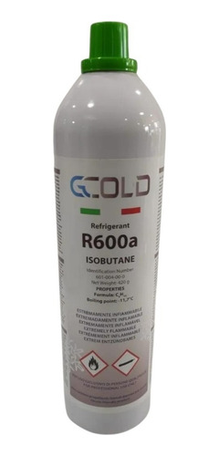 Gás Refrigerante R600 420g - Lata Isobutano - G-cold