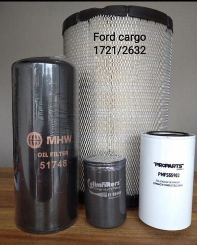 Kit De Filtros Ford Cargo Todo Los Modelos 