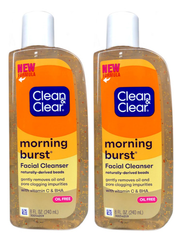 Clean & Clear, Limpiador Exfoliante Facial Matutino Con Cue.