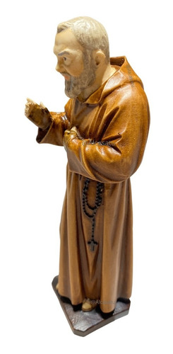 Estatua Padre Pio Oxolite Estigmatario 20cm (made Italy)