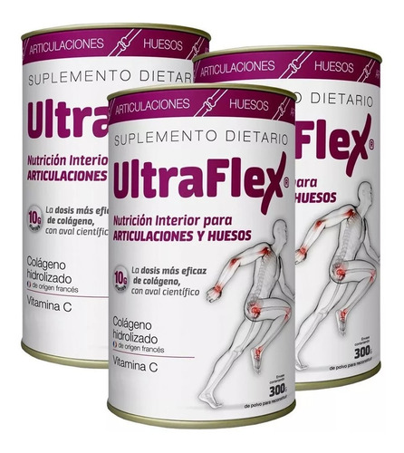 Colageno Hidrolizado Ultraflex Huesos Articulaciones X3 Unid