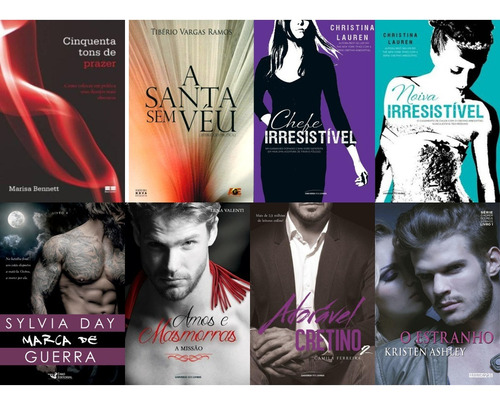 Kit Com 8 Livros Hot +18