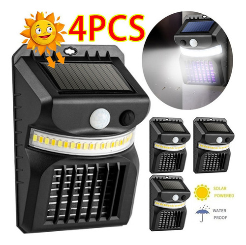 Lámpara De Pared Con Sensor Solar Para Matar Insectos,