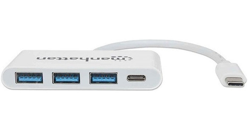 Hub Manhattan Usb-c De 3 Puertos Usb-a Y 1 Puerto Usb-c