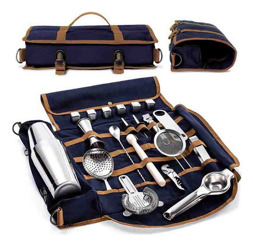 Bolso De Mano Bartender Kit Con Correa De Hombro Ajustable