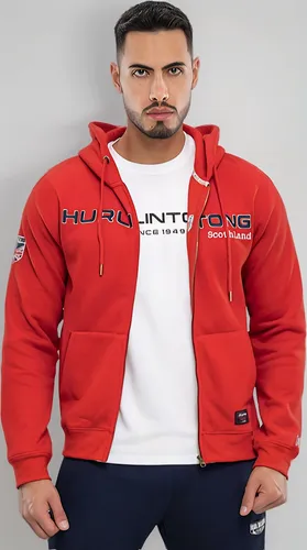 Chaqueta Para Hombre Tipo Hoodie Hurlintong En Algodón 30891