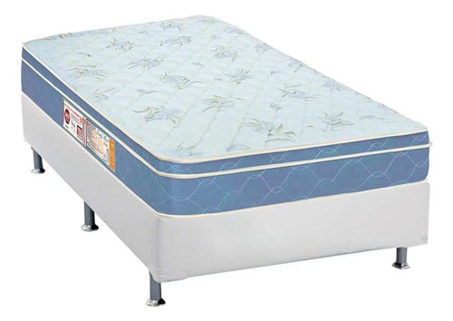 Cama Box Solteiro: Colchão Espuma Castor D45 Sleep Max + Ba