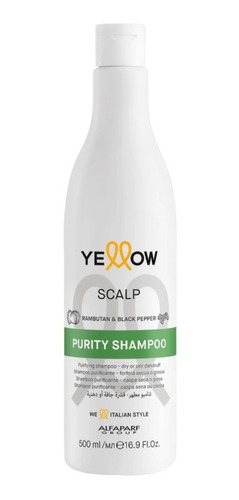 Shampoo Anti-caspa Yellow Scalp Purity Alfaparf 500 Ml
