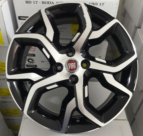 Rodas Fiat Argo Aro 14 Uno Palio (jogo) + Bicos Cor Preto Com Diamantado