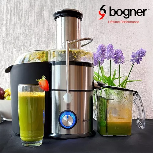 Bogner - Extractor de jugo multifuncional 3 en 1, licuadora y molienda de  semillas. Máquina exprimidora para verduras y frutas. Fácil de limpiar, sin