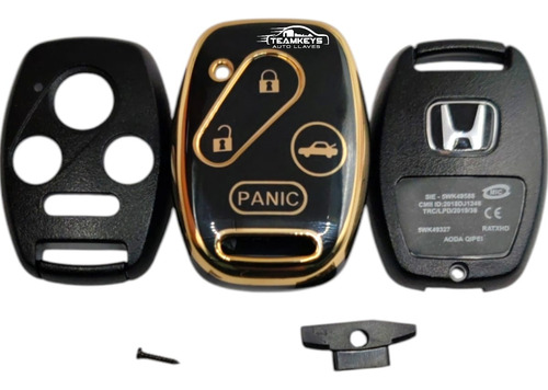 Carcasa Funda Llave Control Honda Civic Accord Pilot Crossto