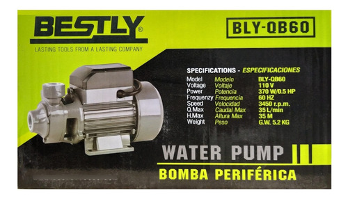 Bomba Periferica 1/2 Marca Bestly 