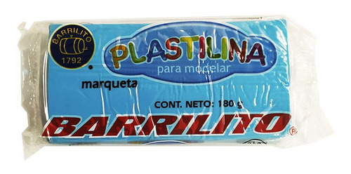 Plastilina En Barra Barrilito Zc180 Azul Cielo 1 Pzs