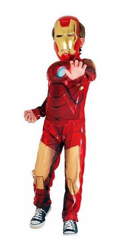 Fantasia Homem De Ferro Iron Man Infantil Original Marvel