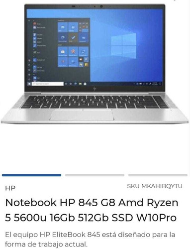 Notebook Hp Elitebook 845 G8 