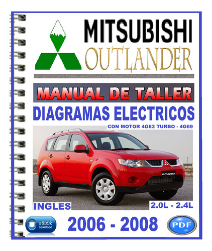 Mitsubishi Outlander 2006-2008 Manual De Taller Diagramas 
