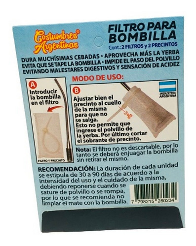 Imagen 3 de 6 de Filtro Para Bombilla X 10 Blister De 2 U. Ar1 Filtb Ellobo