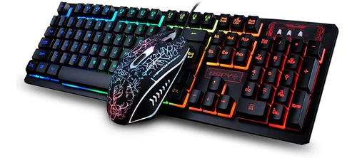 Imagen 1 de 4 de Combo Teclado Y Mouse Gamers Gaming K13
