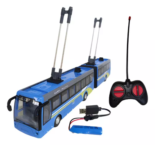 Carrinho Controle Remoto Onibus C/ Bateria Recarregavel - Click Compras Na  Internet®