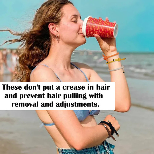 56 Piezas De Cintas Elásticas Anudadas Para El Cabello Para