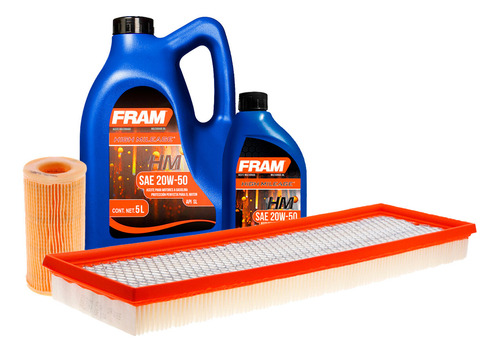 2 Filtros Y Aceite Mineral 20w50 Jetta L5 2.5l 05 - 09 Fram