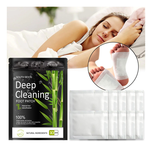 Parche Limpiador De Pies A Base Plantas Desintoxicar 10 Unid