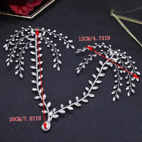 Diadema Para La Frente Para Mujer Con Forma De Gota De Agua,