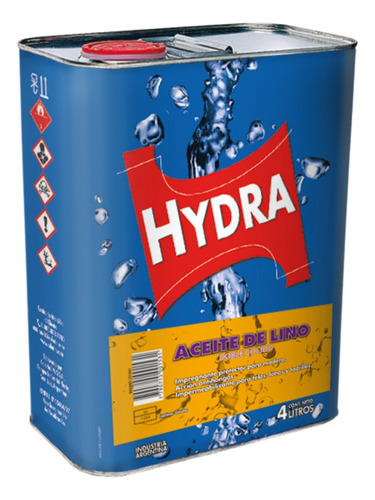 Aceite De Lino Antihongo Doble Cocido Hydra Colorin 4 Litros