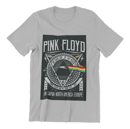 Polera Unisex Pink Floyd Musica Dark Moon Estampado Algodon