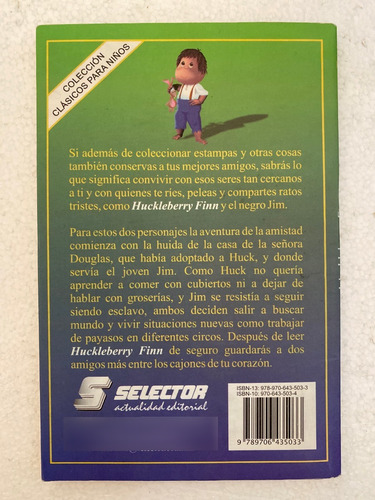 Libro Huckleberry Finn De Mark Twain Para Niños Selector (Usado)