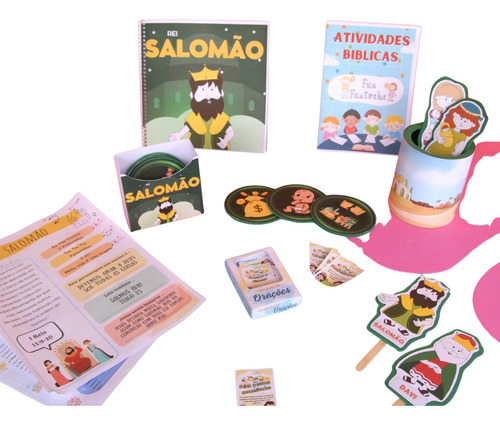 Kit Completo De Recursos Visuais Bíblicos - Salomão