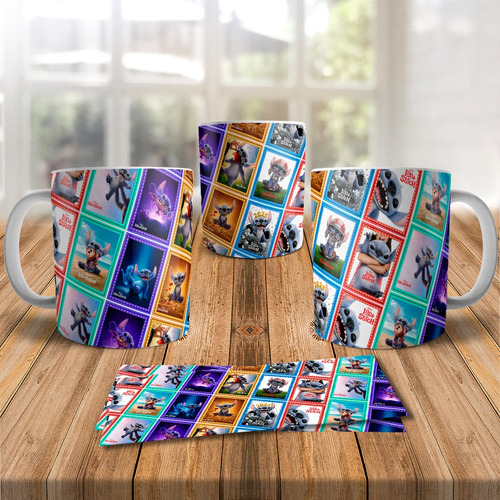 Diseños / Plantilla Para Tazas De Lilo Y Stitch La Pelicula