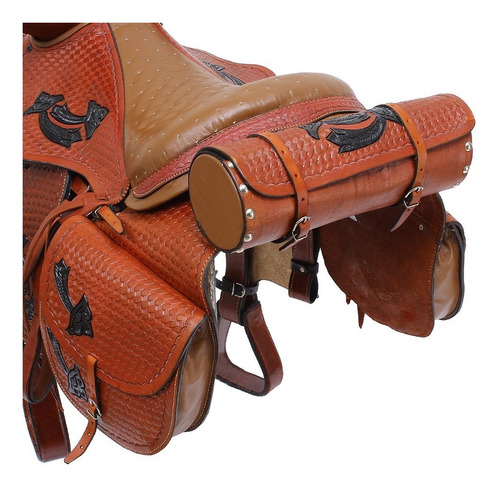 Imagem 5 de 8 de Sela De Cavalo Australiana Tradicional Havana 15'' Completa