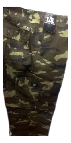 Pantalones Cargo Camuflados Tipo Militar Verde,azul Y Marron