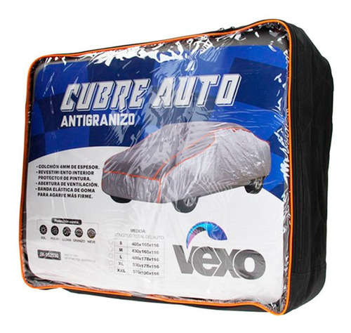 Funda Cubre Auto Antigranizo Talle Xl  530 X 178 X116cm Vexo