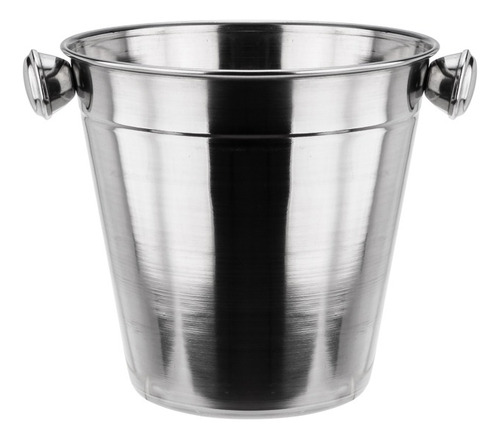 Kit Dois Baldes Aço Inox Profissional 1,2 Litros Weck Cor Prateado Lisa