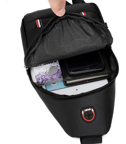 Imagem 4 de 6 de Bolsa Bag Pequena Masculino Tiracolo Transversal Ombro