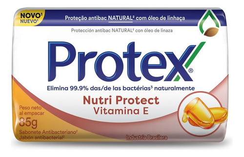 Sabonete Antibacteriano em Barra Protex Nutri Protect Vitamina E 85g