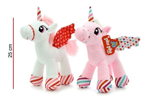 Imagen 5 de 5 de Peluche Unicornio Parado 25cm Original Phi Phi Toys