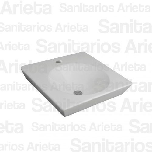 Bacha de baño de apoyar Ferrum Tori L249K blanco 