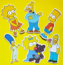 Comprar X15 Calcomanías 10cm Familia Simpsons Homero Bart Lisa Marge
