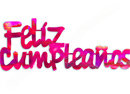 Tira Frase Feliz Cumpleaños Holografica - Cotillón Waf