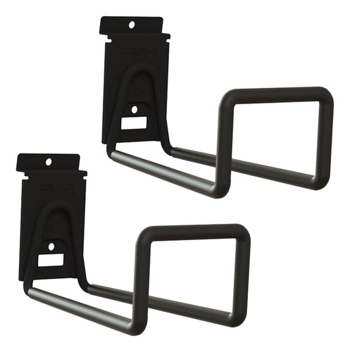 Ganchos De Pared Negros Para Bicicleta, Abatibles, 2 Unidade