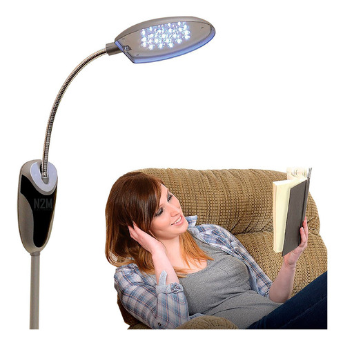 Lampara De Pie Led 16 Chips Velador Inalambrico 1.30 Cm 12-220v Altura Regulable Direccionable